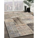 Machine Washable Contemporary Khaki Green Rug in a Family Room, wshcon1360