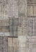 Contemporary Sandstone Brown Patchwork Rug, con1361