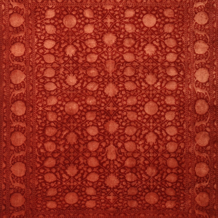 Machine Washable Contemporary Neon Red Rug, wshcon1365