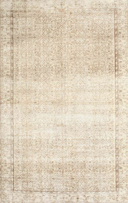 Machine Washable Contemporary Navajo White Rug, wshcon1367