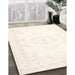 Machine Washable Contemporary Blonde Beige Rug in a Family Room, wshcon1368