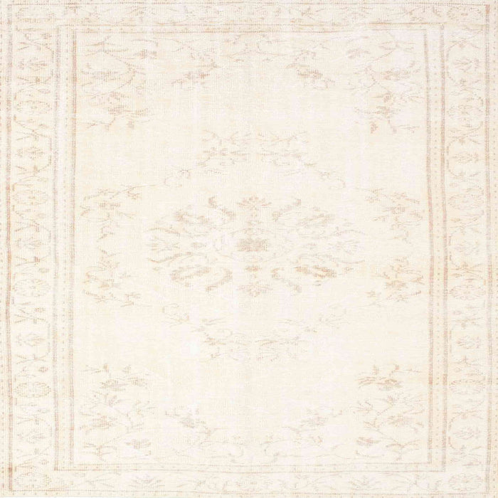 Square Contemporary Blonde Beige Modern Rug, con1368
