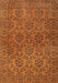 Contemporary Mahogany Brown Modern Rug, con1369