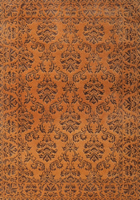 Machine Washable Contemporary Mahogany Brown Rug, wshcon1369