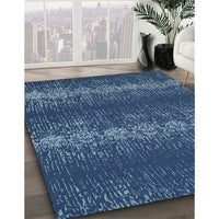 Contemporary Blue Persian Rug, con136