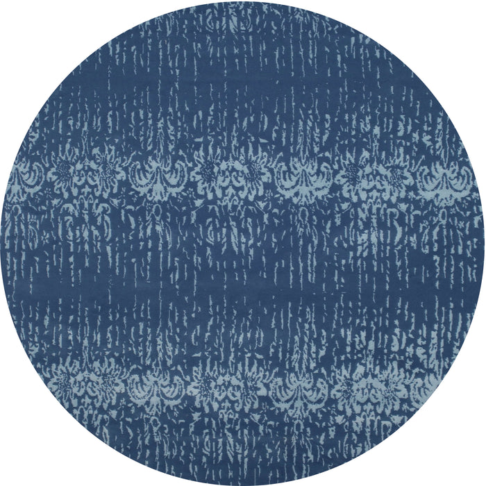 Sideview of Contemporary Blue Persian Rug, con136