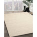 Machine Washable Contemporary Moccasin Beige Rug in a Family Room, wshcon1370