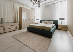 Contemporary Brown Modern Rug in a Bedroom, con1371