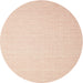 Square Machine Washable Contemporary Light Salmon Rose Pink Rug, wshcon1372