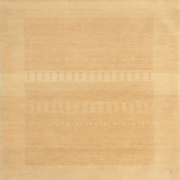 Sideview of Machine Washable Contemporary Orange Rug, wshcon1374