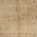 Square Contemporary Sandy Brown Modern Rug, con1375