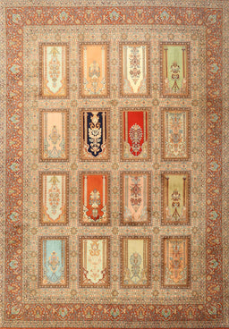 Machine Washable Contemporary Sandy Brown Rug, wshcon1376