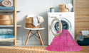 Machine Washable Contemporary Deep Pink Rug in a Washing Machine, wshcon1377