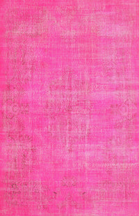 Machine Washable Contemporary Deep Pink Rug, wshcon1377