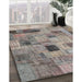 Machine Washable Contemporary Rosy Brown Pink Rug in a Family Room, wshcon1378