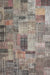 Contemporary Rosy Brown Pink Patchwork Rug, con1379