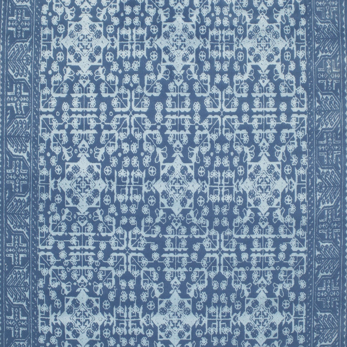 Machine Washable Contemporary Denim Blue Rug, wshcon137