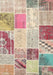 Contemporary Brown Patchwork Rug, con1383