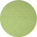 Square Machine Washable Contemporary Pistachio Green Rug, wshcon1389