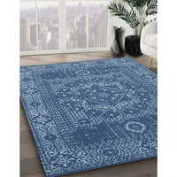 Contemporary Koi Blue Persian Rug, con138