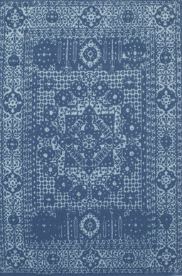 Contemporary Koi Blue Persian Rug, con138