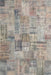 Contemporary Army Brown Patchwork Rug, con1390