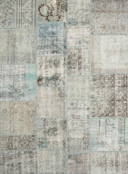 Machine Washable Contemporary Pale Silver Gray Rug, wshcon1393