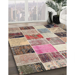 Machine Washable Contemporary Chestnut Brown Rug in a Family Room, wshcon1394