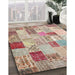 Machine Washable Contemporary Rust Pink Rug in a Family Room, wshcon1397