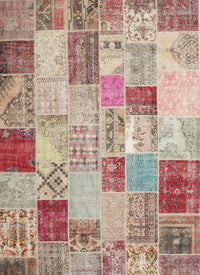 Machine Washable Contemporary Rust Pink Rug, wshcon1397