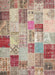 Contemporary Rust Pink Patchwork Rug, con1397