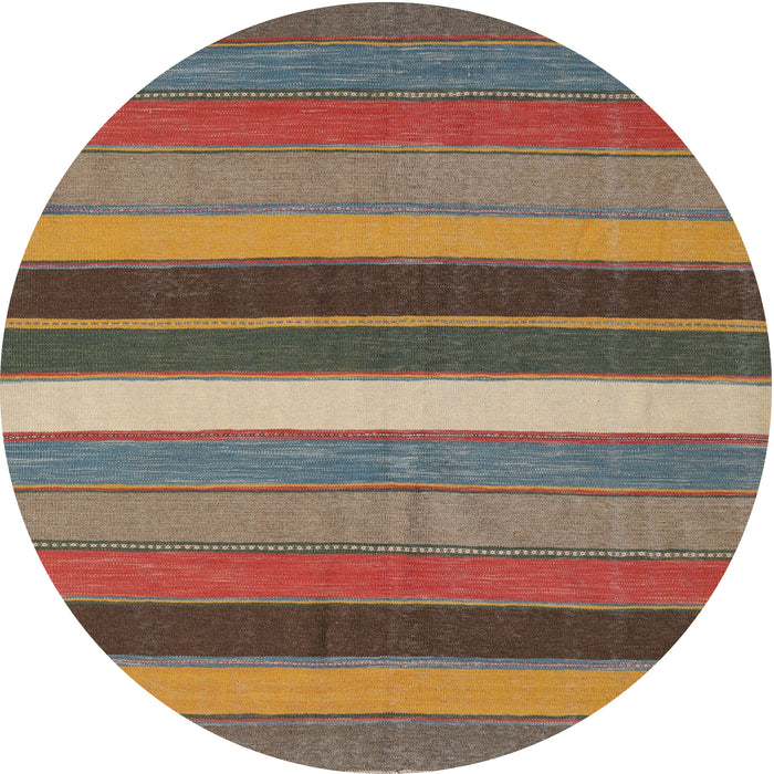 Square Machine Washable Contemporary Chestnut Brown Rug, wshcon1400