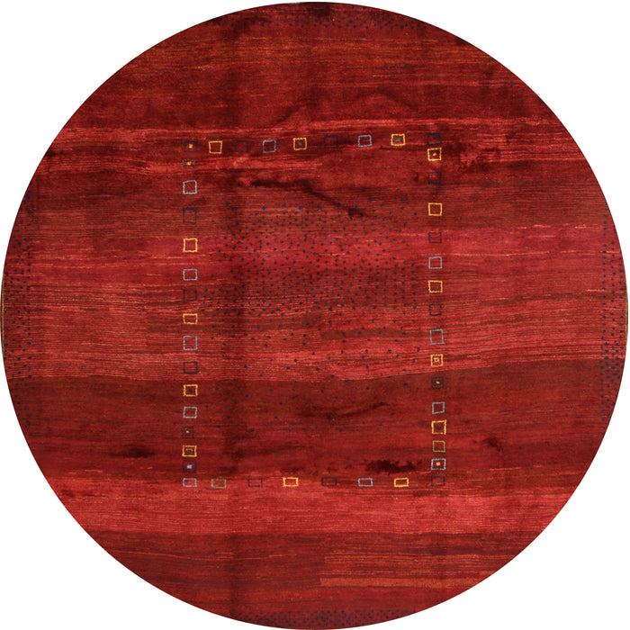 Sideview of Contemporary Red Modern Rug, con1401