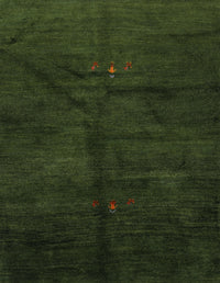 Machine Washable Contemporary Dark Forest Green Rug, wshcon1402