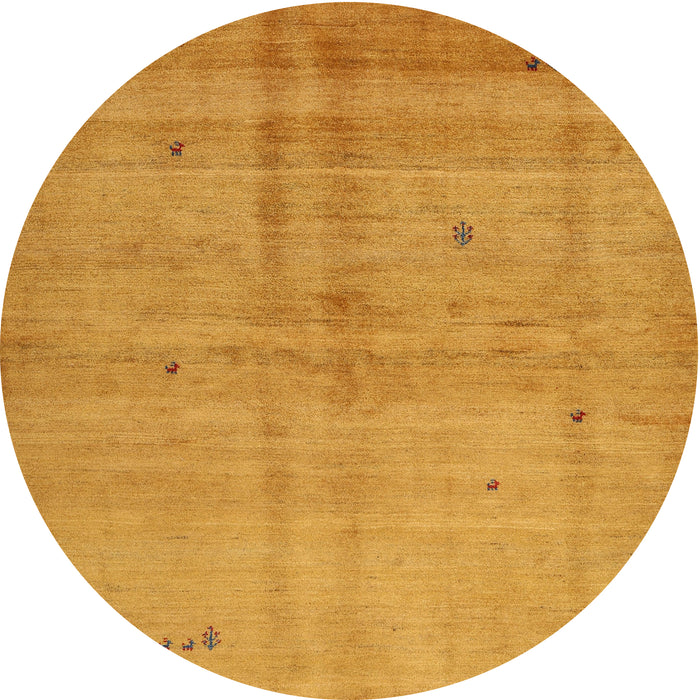 Sideview of Contemporary Neon Orange Modern Rug, con1405