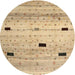 Sideview of Contemporary Brown Modern Rug, con1408