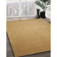 Contemporary Gold Solid Rug, con140