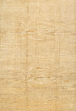 Contemporary Chrome Gold Yellow Solid Rug, con1412