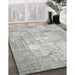 Machine Washable Contemporary Gunmetal Gray Rug in a Family Room, wshcon1413