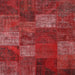 Sideview of Machine Washable Contemporary Red Rug, wshcon1418