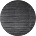 Square Machine Washable Contemporary Carbon Gray Rug, wshcon1419