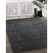 Contemporary Carbon Gray Modern Rug in Family Room, con1419