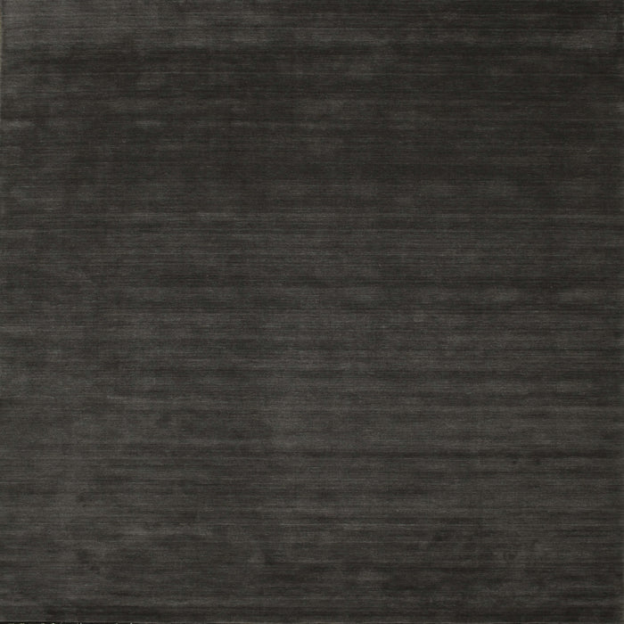 Square Contemporary Charcoal Black Modern Rug, con141