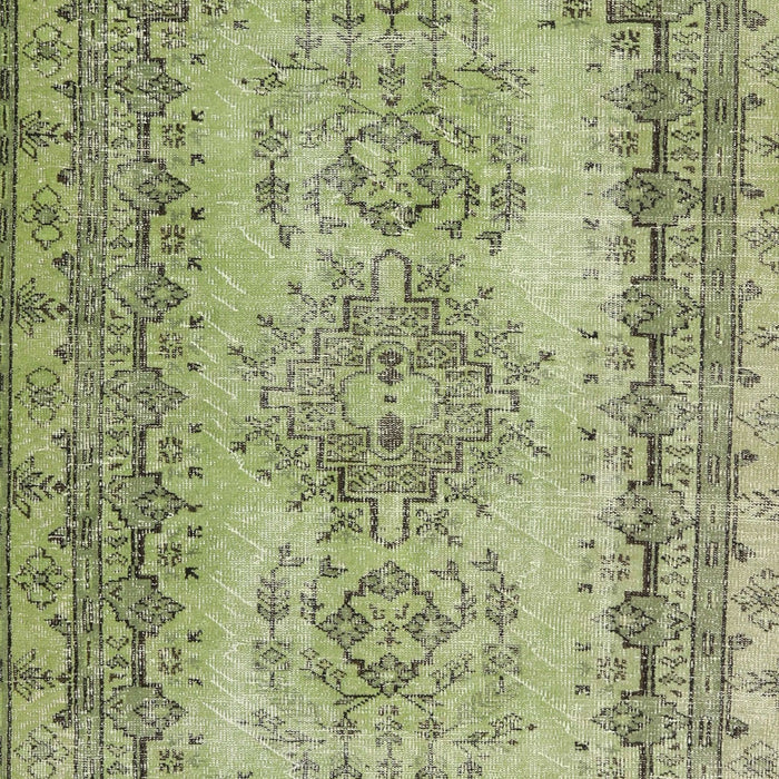 Machine Washable Contemporary Avocado Green Rug, wshcon1421