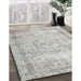 Contemporary Gray Modern Rug in Family Room, con1422