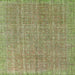 Sideview of Machine Washable Contemporary Avocado Green Rug, wshcon1423