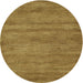 Sideview of Contemporary Dark Brown Modern Rug, con142