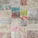 Square Contemporary Pale Silver Gray Patchwork Rug, con1430