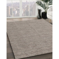 Contemporary Tan Brown Modern Rug, con1434