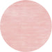 Sideview of Contemporary Pastel Pink Modern Rug, con143